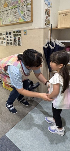 順次登園・自由遊び